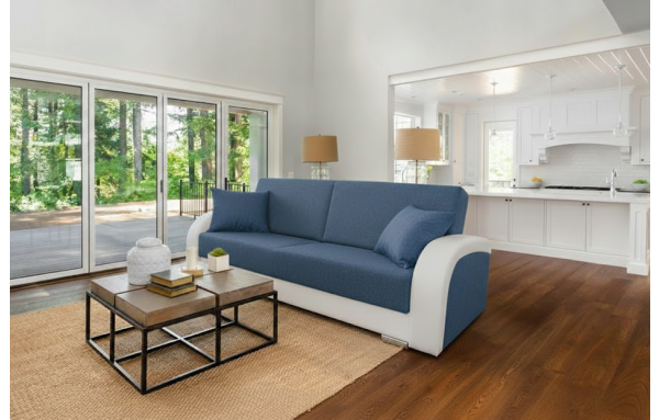 Wersalka Magda inari 80 na sprężynach z funkcją spania i pojemnikiem